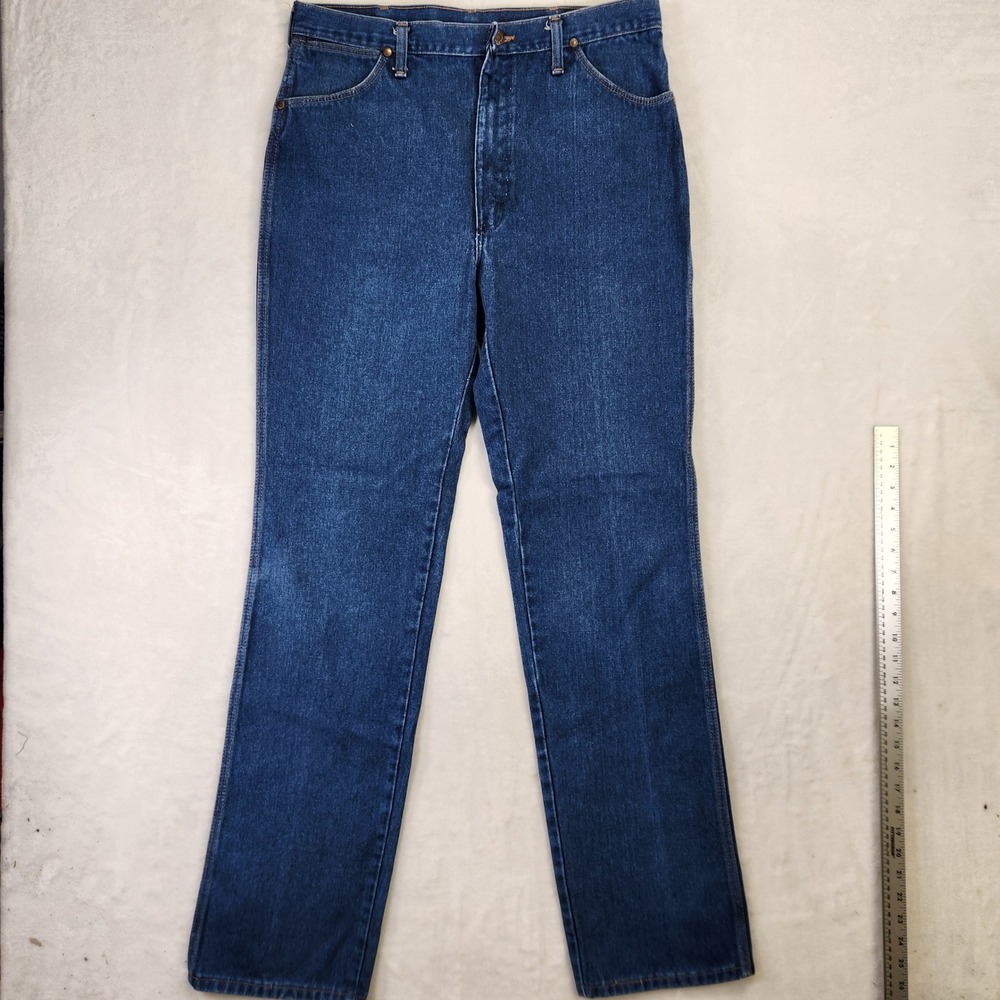 Wrangler 912DEN Regular Fit Jeans Vintage Made in USA Blue Denim Mens 36x36‎